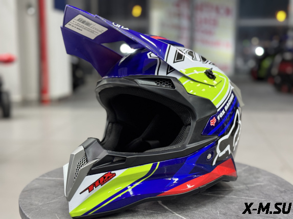 Шлем кроссовый HETOSHI Сине-желто-красный AD3-14 цв.  р. L