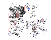 Двигатель (часть 2) 4-Х ТАКТНОГО ПЛМ HIDEA F30FEL-T